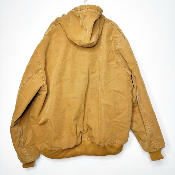 Carhartt Canvas Jacket Zip Hooded Lined Embroidered Alabama Football Size 2XL - Picture 6 of 8